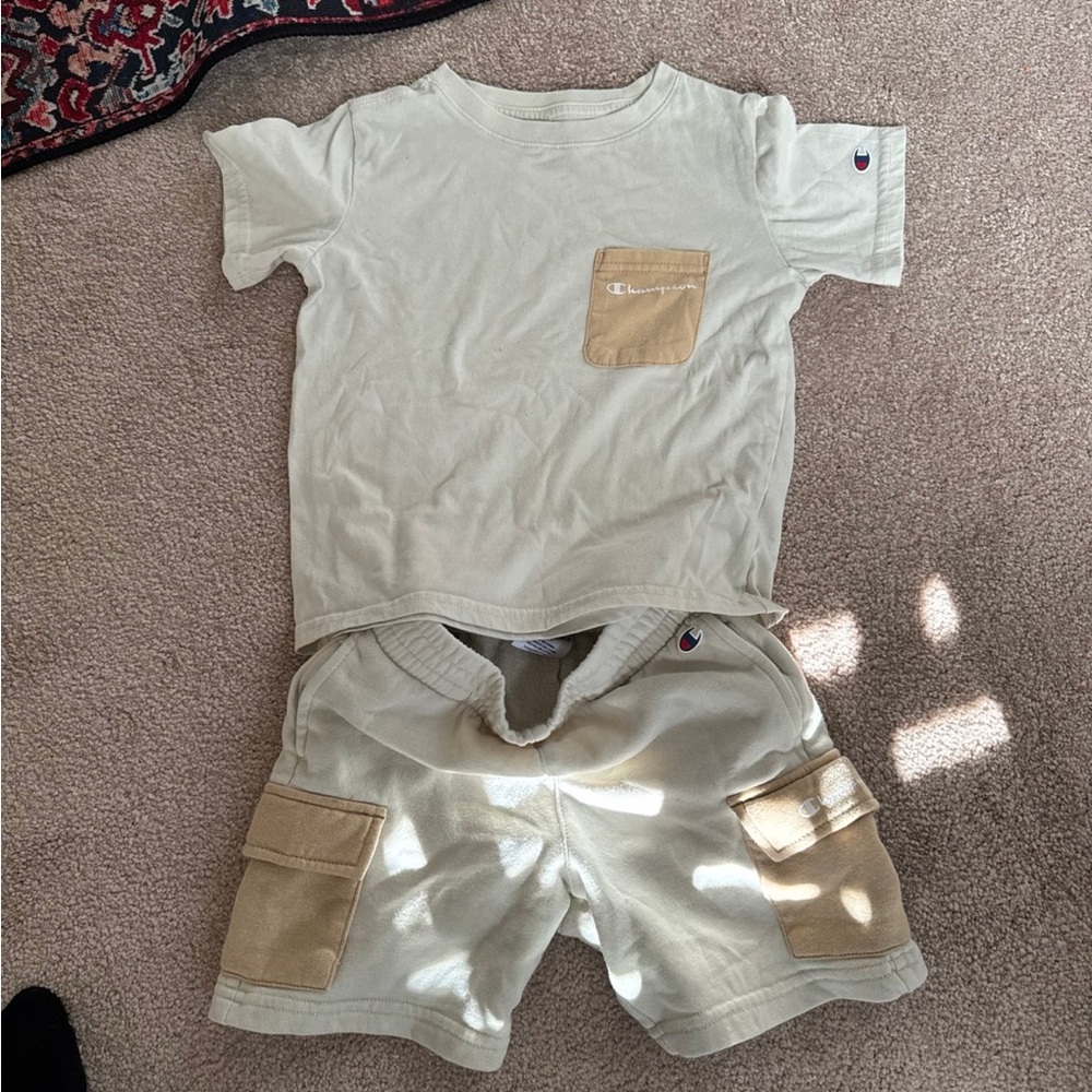 Champion Two-Piece Tee and Cargo Shorts Set Play Set